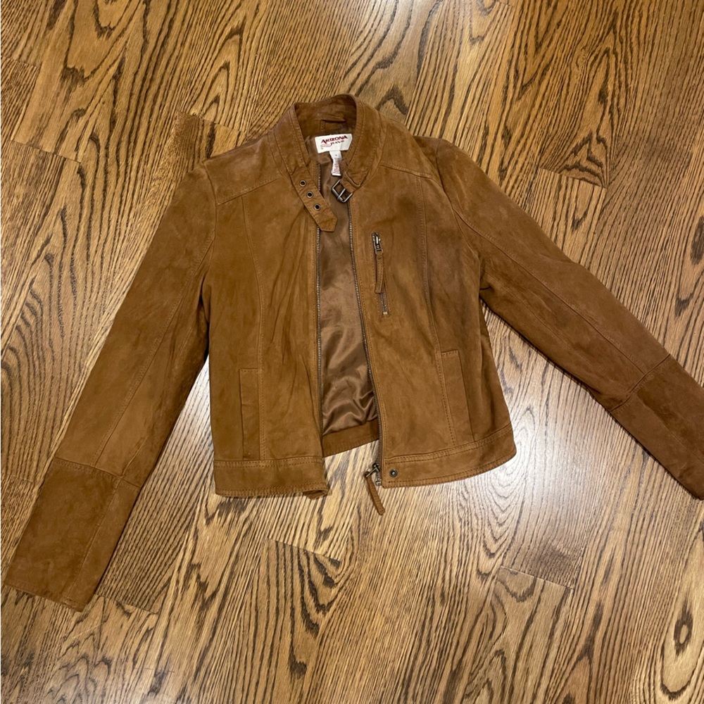 Genuine Suede Arizona Jeans Aviator Jacket Size Medium - worn about 10 times